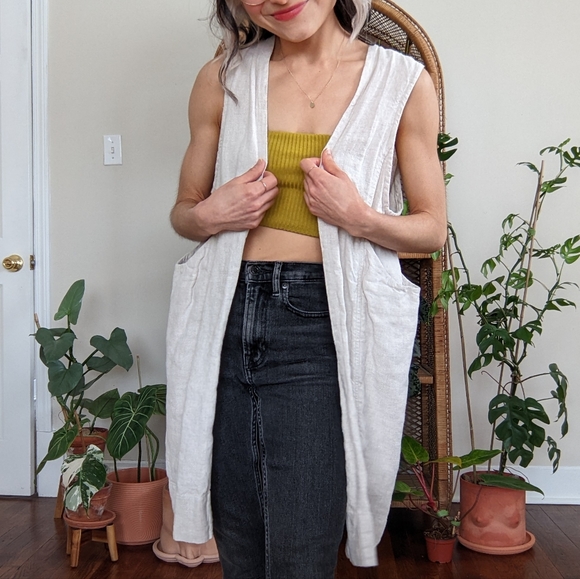 Elizabeth Suzann Jackets & Blazers - Elizabeth Suzann Midweight Linen Vest